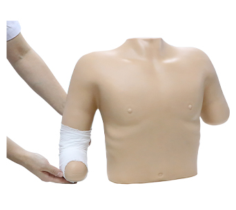 Upper limb bandaging simulator