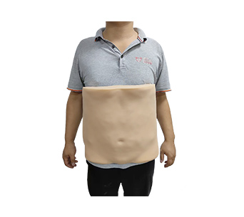 Wearable abdominal puncture operation simulator